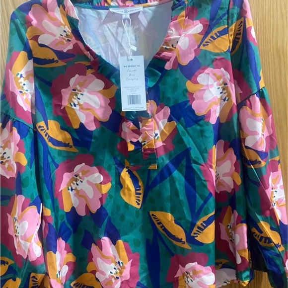 Tops - Floral Multicolor Women's Top